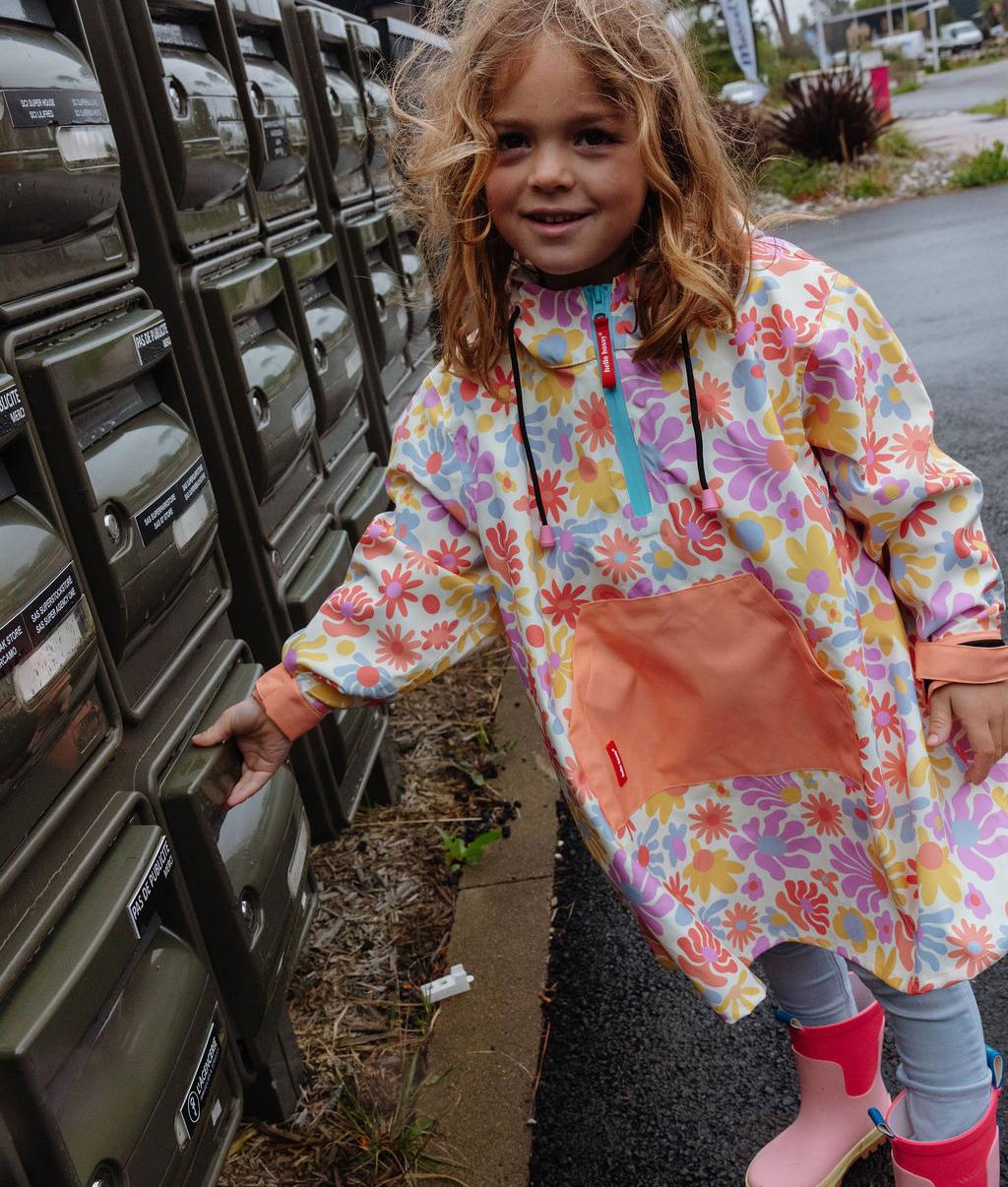 Poncho de pluie Retro Flowers - Image 4
