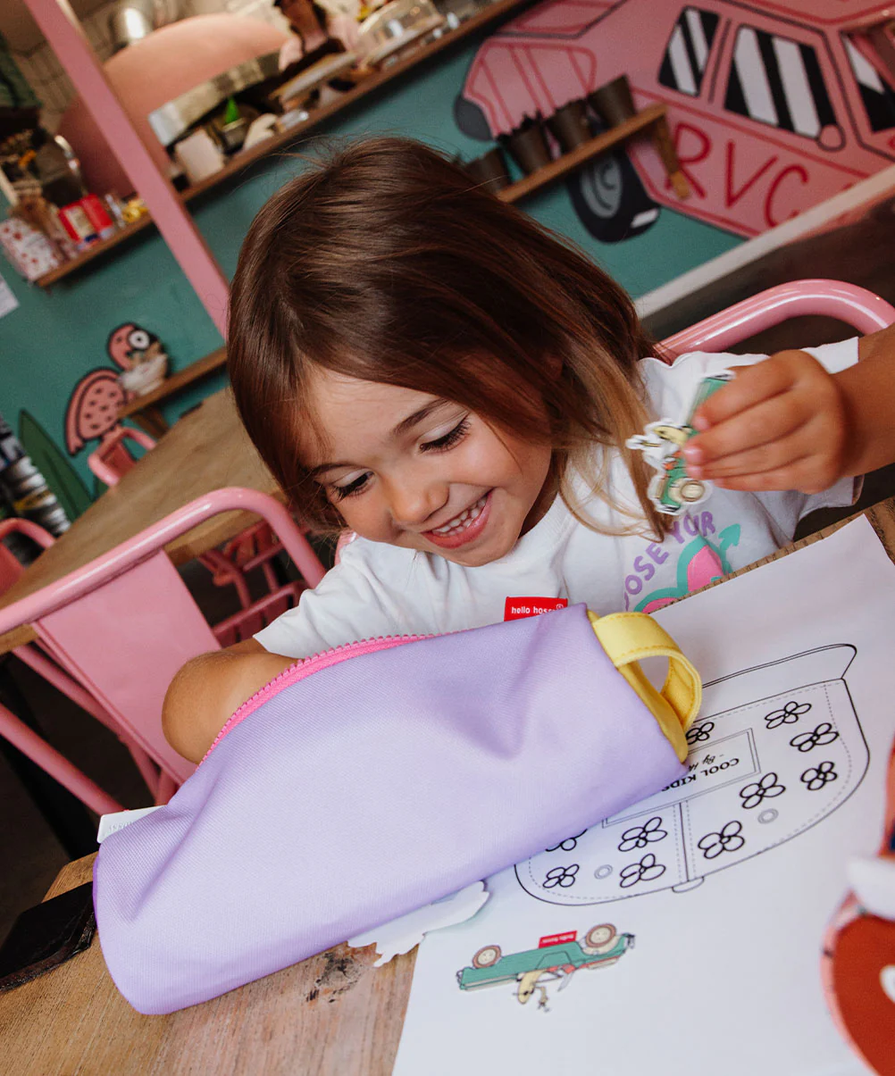 Trousse Scolaire Mini Mauve - Image 6