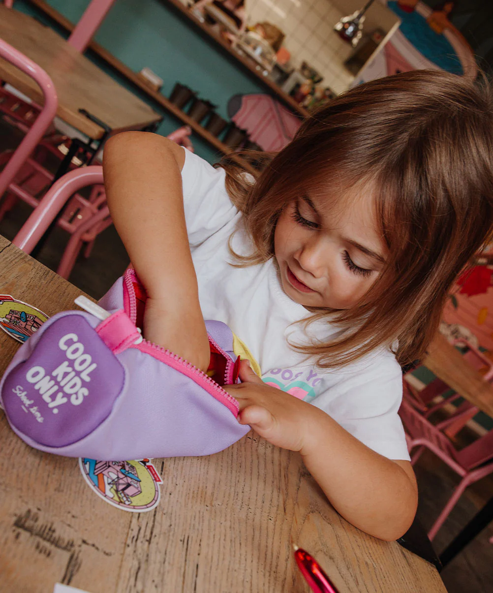 Trousse Scolaire Mini Mauve - Image 8